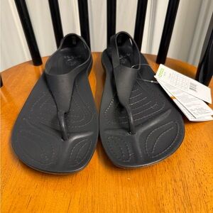 CROCS Black Sexi Flip Sandals